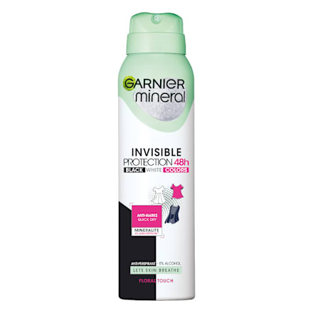 Дезодорант Invisible Black&White Colors 48h GARNIER mineral