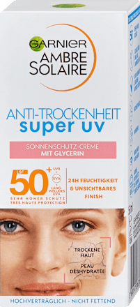 Anti-Trockenheit Super UV LSF 50+ Garnier Ambre Solaire