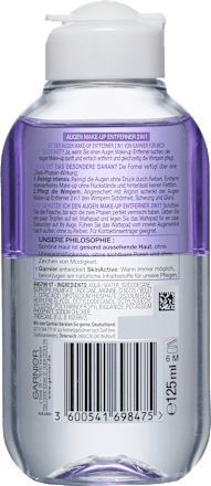 Augen Make-up Entferner 2in1, Waterproof GARNIER SKIN NATURALS