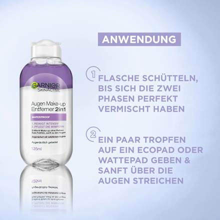 Augen Make-up Entferner 2in1, Waterproof GARNIER SKIN NATURALS