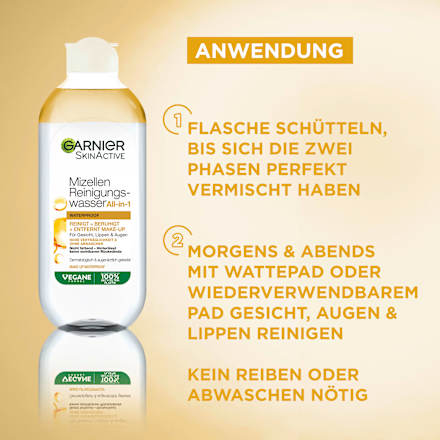 Mizellenwasser Waterproof All in 1 Garnier Skin Active