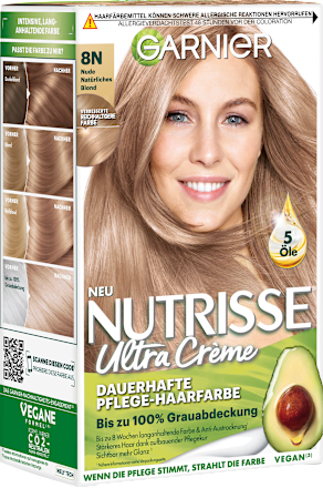 Haarfarbe 8N Nude Natürliches Blond GARNIER NUTRISSE