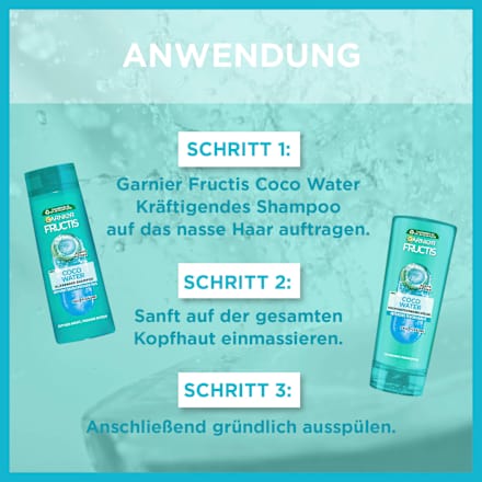 Shampoo Coco Water, fettiger Ansatz & trockene Spitzen GARNIER FRUCTIS