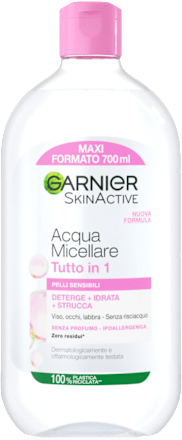 Acqua micellare SKINACTIVE Tutto in 1 pelli sensibili maxi formato GARNIER SKIN ACTIVE
