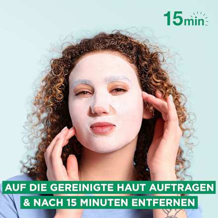 Tuchmaske Hydra Bomb Hyaluronsäure + grüner Tee Garnier Skin Active
