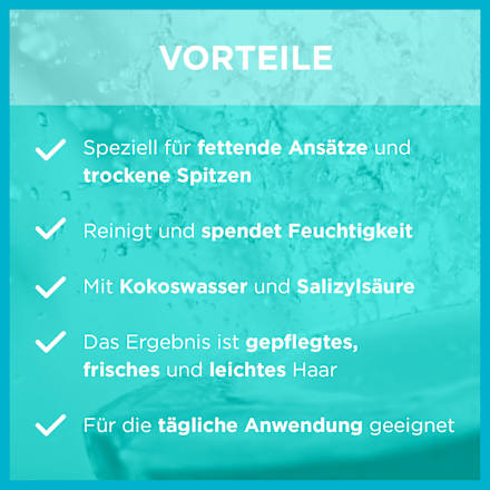 Shampoo Coco Water Vorteils-Größe GARNIER FRUCTIS