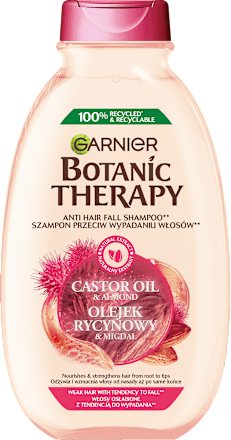 Szampon do włosów osłabionych i łamliwych z olejkiem rycynowym i syropem klonowym GARNIER BOTANIC THERAPY