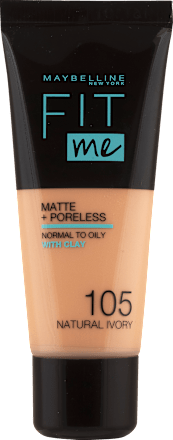 Tekoča podlaga Fit Me! 105 Natural Ivory  MAYBELLINE NEW YORK