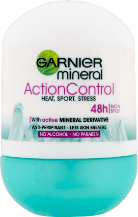 Minerálny guľôčkový antiperspirant Action Control GARNIER mineral