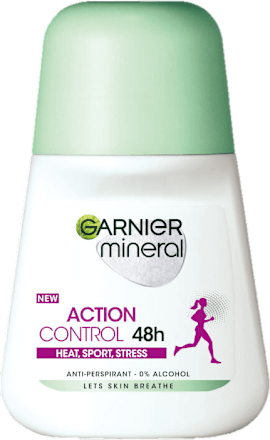 Action Control deo roll-on Heat, Sport, Stress GARNIER mineral