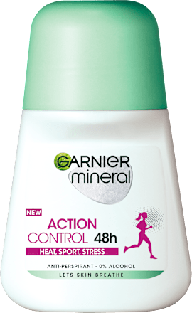 Action Control deo roll-on Heat, Sport, Stress GARNIER mineral