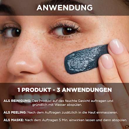 Reinigungsgel 3in1 Kohle Anti-Mitesser Garnier Skin Active