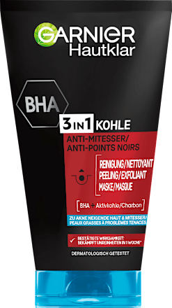 Reinigungsgel 3in1 Kohle Anti-Mitesser Garnier Skin Active