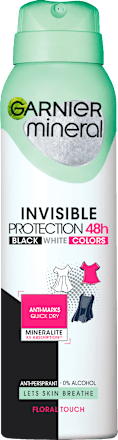 INVISIBLE PROTECTION dezodorans u spreju - Floral Touch GARNIER mineral