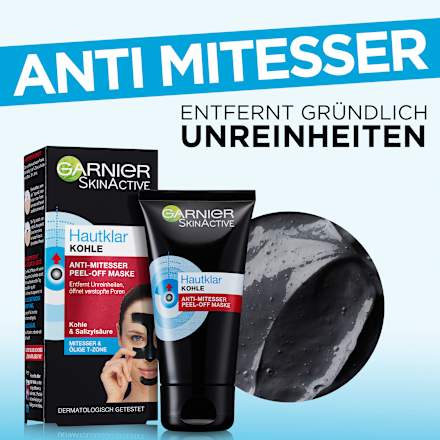 Gesichtsmaske Hautklar Kohle Peel-Off Garnier Skin Active