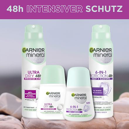 Antitranspirant Deospray Mineral Ultra Dry 48h GARNIER mineral