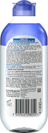 Mizellenwasser empfindliche Haut und Augen All in 1 Garnier Skin Active