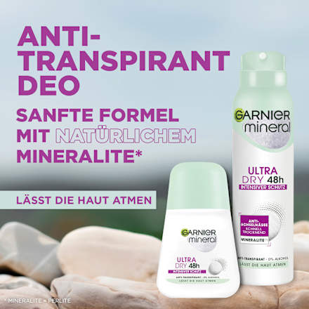 Antitranspirant Deospray Mineral Ultra Dry 48h GARNIER mineral