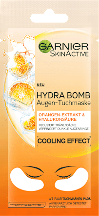 Augenpads Tuchmaske Orangenextrakt Garnier Skin Active