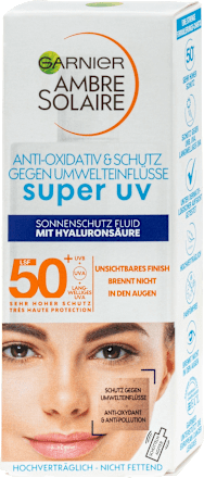 Sonnenfluid Gesicht Super UV Hyaluron LSF 50+ Garnier Ambre Solaire