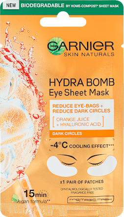 Moisture + Fresh Look Eye Pads maska za područje oko očiju - Orange GARNIER SKIN NATURALS