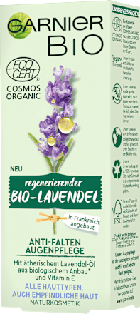 Anti-Falten Augenpflege Bio-Lavendel GARNIER BIO