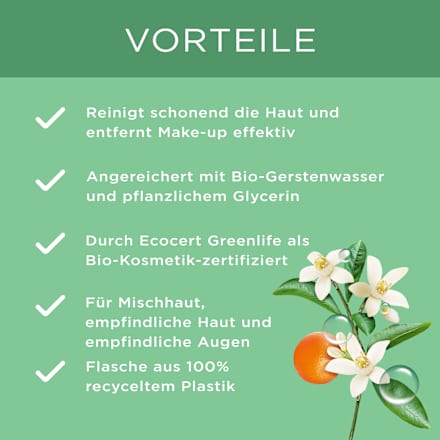 All-in-1 Mizellen Reinigungswasser Bio-Orangenblüte GARNIER BIO