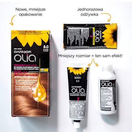 8.31 Złocisty popielaty blond, farba do włosów bez amoniaku, 60% olejków GARNIER olia