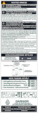 Haarfarbe Ultra Color 1.1 Leuchtendes Schwarz  GARNIER NUTRISSE