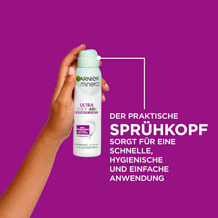 Antitranspirant Deospray Mineral Ultra Dry 48h GARNIER mineral