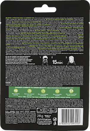 Серум-маска за лице AHA+BHA Charcoal GARNIER SKIN NATURALS