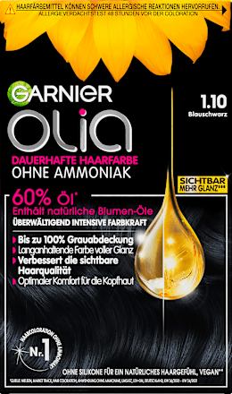 dauerhafte Haarfarbe - Nr. 1.10 Blauschwarz GARNIER olia