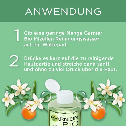 All-in-1 Mizellen Reinigungswasser Bio-Orangenblüte GARNIER BIO
