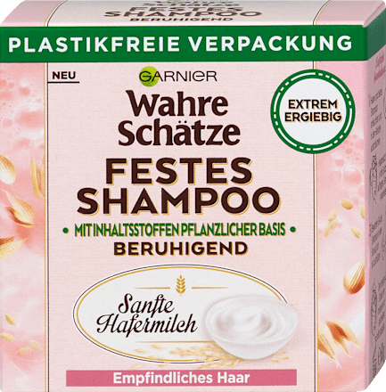 Festes Shampoo Sanfte Hafermilch Wahre Schätze