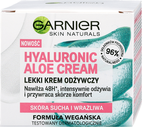 Hyaluronic Aloe Lekki krem odżywczy do twarzy GARNIER