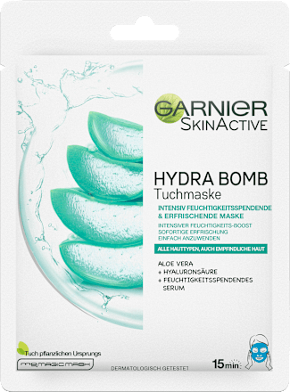 Tuchmaske Hydra Bomb Aloe Vera Garnier Skin Active