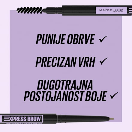 ULTRA SLIM olovka za obrve – 04 Medium Brown MAYBELLINE NEW YORK