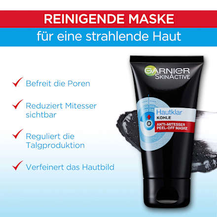 Gesichtsmaske Hautklar Kohle Peel-Off Garnier Skin Active
