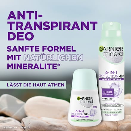Antitranspirant Deo Roll-on Mineral Protection 5 GARNIER mineral
