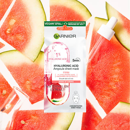 Маска за лице с хиалуронова киселина и екстракт от диня GARNIER SKIN NATURALS