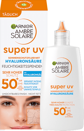 Sonnenfluid Gesicht Super UV Hyaluron LSF 50+ Garnier Ambre Solaire