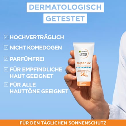 Sonnencreme Gesicht super UV Anti-Age, LSF 50+ Garnier Ambre Solaire