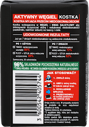Czysta Skóra Kostka myjąca przeciw niedoskonałościom na twarzy i ciele  GARNIER