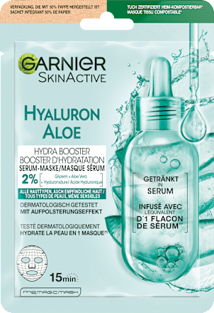 Tuchmaske Hydro Bomb Hyaluronsäure + Aloe Vera Garnier Skin Active