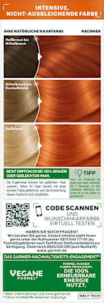 Haarfarbe Ultra Color 7.40 Strahlendes Kupfer GARNIER NUTRISSE