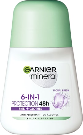Protection 6 roll-on antiperspirant Floral Fresh GARNIER mineral