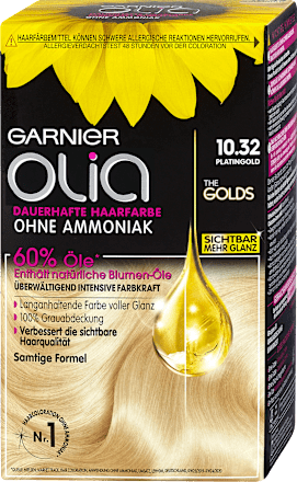 dauerhafte Haarfarbe - Nr. 10.32 Platingold GARNIER olia
