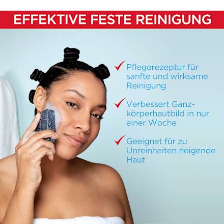 Hautklar PureActive Feste Reinigung mit Kohle Garnier Skin Active