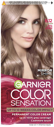 Vopsea permanentă 8.12 Blond deschis cenușiu irizat GARNIER Color Sensation