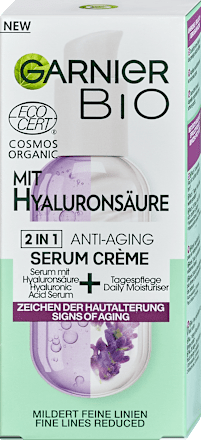 Anti Aging Serum 2in1 mit Hyaluronsäure GARNIER BIO